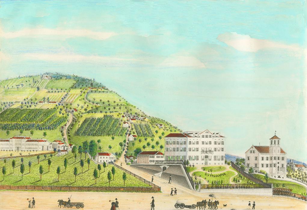 Rämibühl um 1850 Villa Sonneck Oberes Sonnenbühl