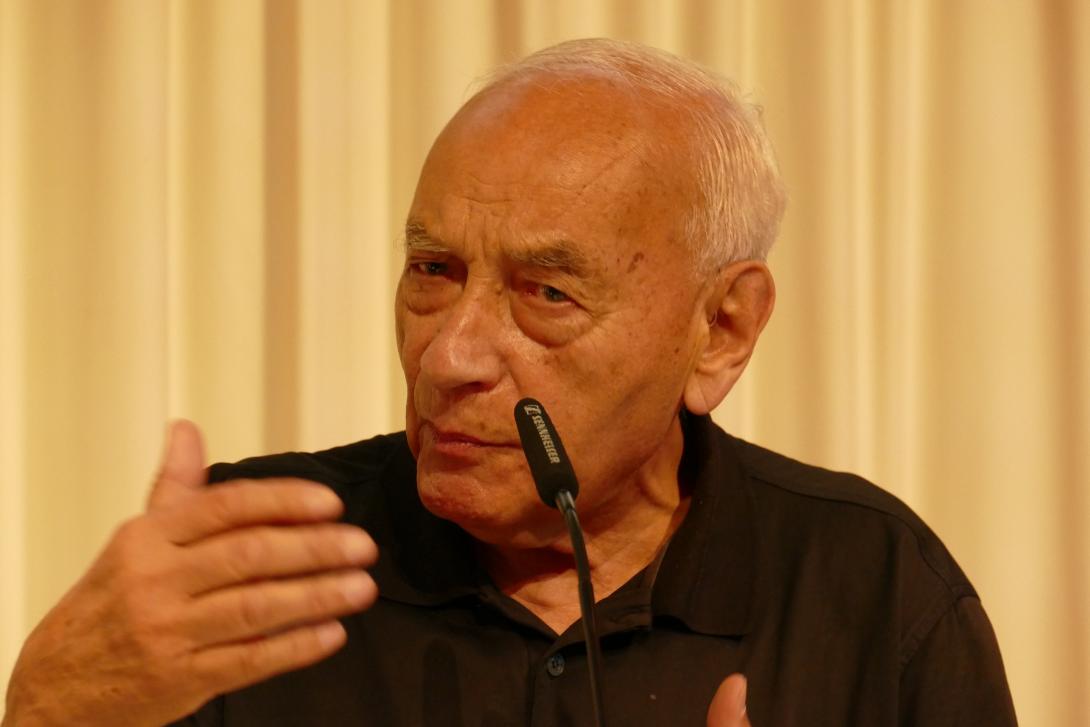 Eugen Gomringer am Poesiefestival Berlin (2018)